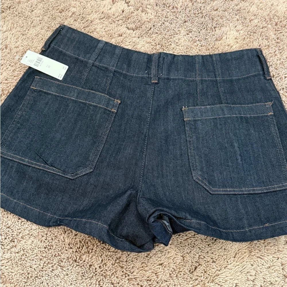 NWT new 31 Anthropologie Maeve Colette denim Jean shorts dark wash pockets - Picture 7 of 17